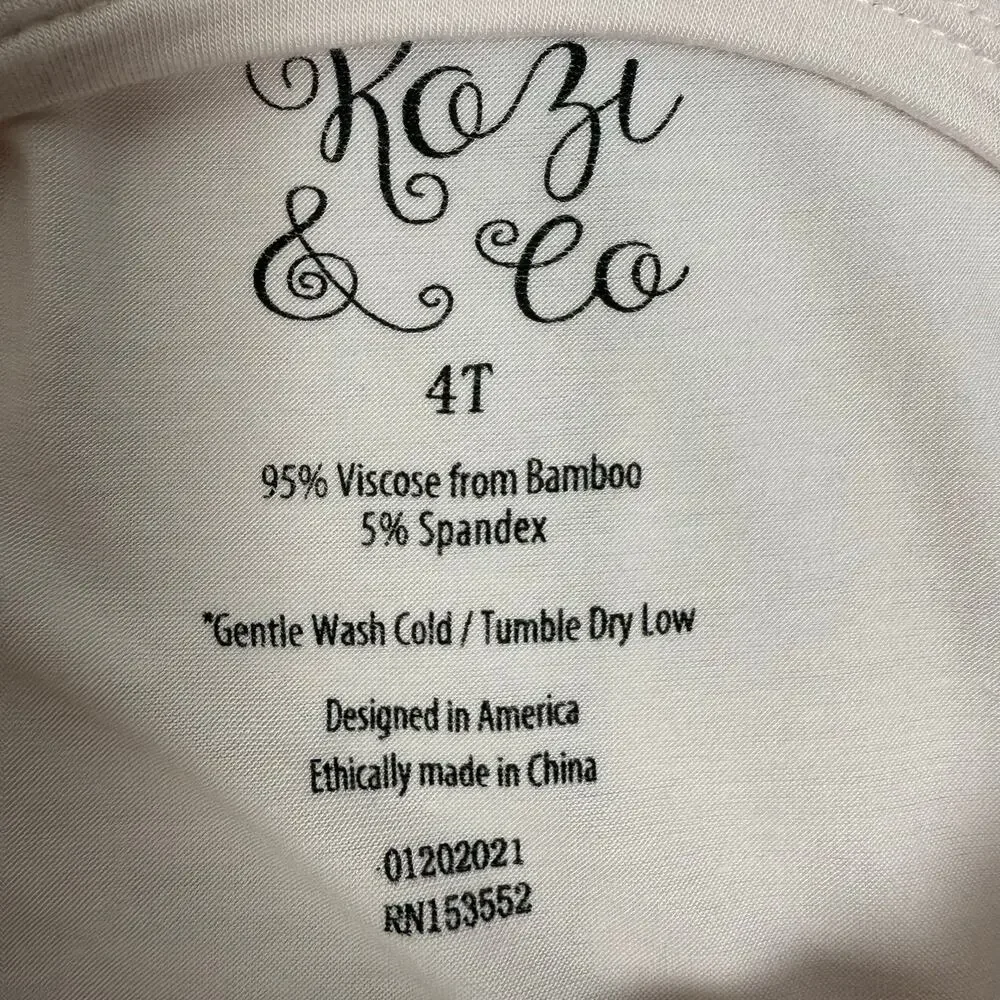 Kozi &‎ Co Girls Cow Bamboo Dress 4T